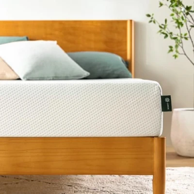 Immagine di Zinus materasso in gel di raffreddamento 90 x 200 cm 20 altezza schiuma fredda a 4 zone, durezza H3, arrotolabile, memory foam per un sonno ergonomico, certificato