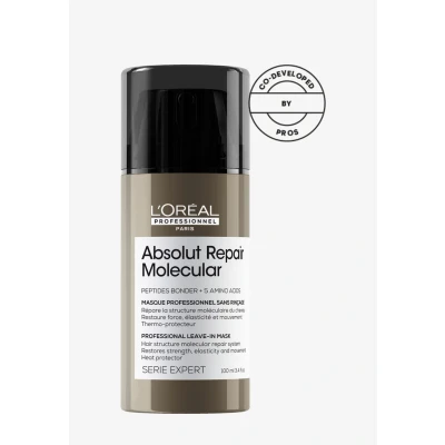 Immagine di L&#039;OREAL Professionnel Serie Expert Absolut Repair Molecular Leavein Maschera per capelli, Taglia: 100 ml,