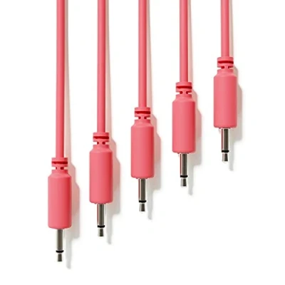 Immagine di ExcelValley 5 Pack Cavi Modulari Patch Mono TS 3,5mm 1/8&quot; Eurorack Sintetizzatore [Pesca 200 cm 79&quot;]
