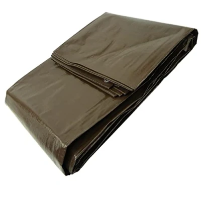 Immagine di GARDENIX Telone multiuso in tessuto, marrone 200 g/m² (5 m x 8 m)