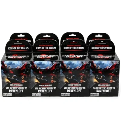 Immagine di WizKids Dungeons and Dragons Icons of the Realms Van Richten&#039;s Guide to Ravenloft (Set 21) 8 Ct, Booster Brick, DnD Miniatures