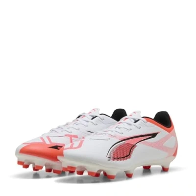 Immagine di Puma Ultra 5 PLAY Scarpe da calcetto con tacchetti, Donna, Taglia: 37.5, White/black/glowing red Sintetico
