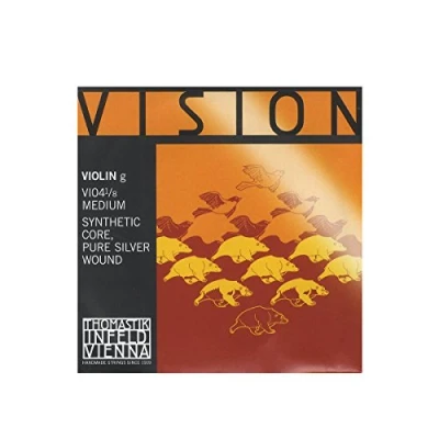 Immagine di Thomastik corda per violino 1/8 Vision Sol nucleo sintetico, rivest. pure argento, media