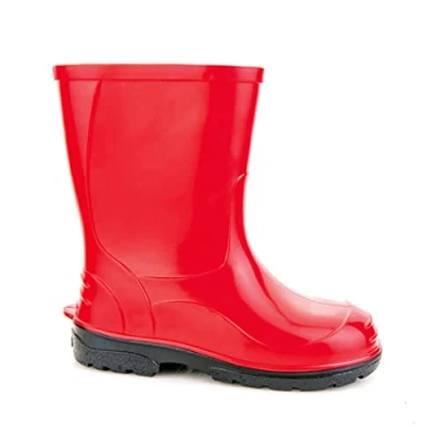 Immagine di Lemigo Bambini Stivali da Pioggia Ragazzi Ragazze Scarpe di Gomma Elza (Rosso, numeric_23)