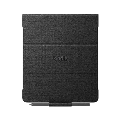 Immagine di Custodia in tessuto per Amazon Kindle Scribe, con copertina pieghevole e aggancio magnetico Compatibile solo Scribe design leggero sottile Nero