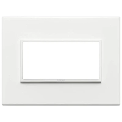 Immagine di Vimar Serie Eikon Evo Placca 4 Moduli Alluminio Bianco Total