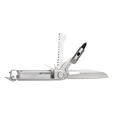 Immagine di Gerber Coltello Tascabile con 8 Funzioni, Multiutensile Lama Liscia, Cacciavite Punta Intercambiabile, Armbar Trade, Argento, Acciaio Inox/Alluminio, 1064416