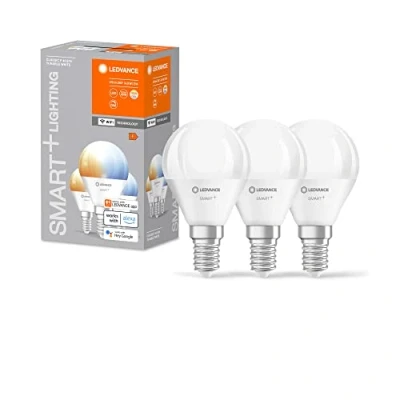 Immagine di LEDVANCE 4058075779112 LED (monocolore) ERP F (A G) E14 Forma di goccia 4.9 W = 40 Da bianco caldo a freddo (Ø x A) 47 mm 3 pz.