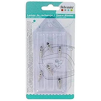 Immagine di Artemio Set di 6 Lame Ricambio per taglierina Circolare, 9 x 1 18 cm, Argento