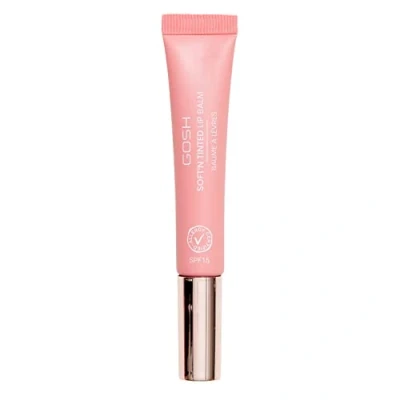 Immagine di GOSH Lipbalm colorato con SPF 15, penna vegana per la cura delle labbra colore nudo (001), morbide senza colla, booster lucido profumo, balsamo idratante
