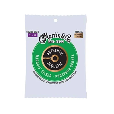 Immagine di Martin Authentic acustica SP seta Custom Light ( 11 52 ) Phosphor Bronze, Set singolo