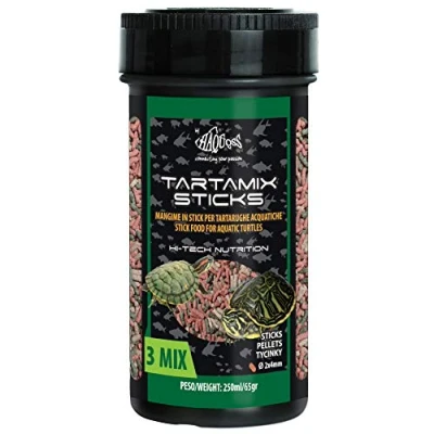 Immagine di Haquoss Tartamix Sticks Mangime in Galleggianti per Tartarughe Acquatiche, 250 ml/65 gr
