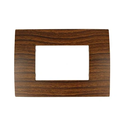 Immagine di Placche Compatibile Con Vimar Arke, Da 3 Moduli/Posti, Colore Radica