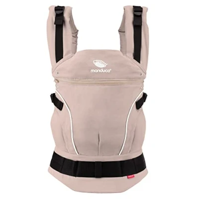 Immagine di manduca FIRST Marsupio Neonati &gt; Powder/Apricot &lt; Ergonomico in Cotone Biologico, per dalla Nascita e Bambini de 3,5 a 20 kg