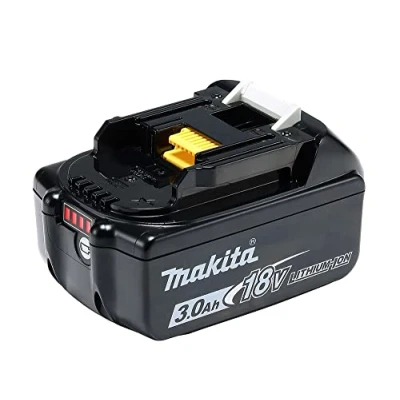 Immagine di Makita BL1830B batteria Li Ion 18 V 3.0 Ah (con indicatore livello di carica) nero/bianco (pezzo) / 632G12 3