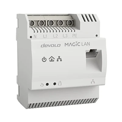 Immagine di Devolo Magic 2 LAN Adattatore guida DIN Powerline 8528 EU 2400 MBit/s