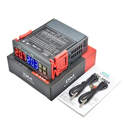Immagine di Diymore STC 3008 Regolatore Digitale Termostato di Temperatura AC 110V 220V con Doppio Sensore NTC Sonda Raffreddamento del Radiatore