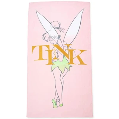 Immagine di Jay Franco Disney Tinkerbell 86cm x 162cm Grande Asciugamano da Spiaggia in 100% Cotone/Telo Mare