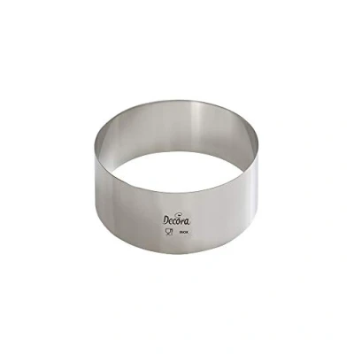 Immagine di Decora 0063708 Cerchio Inox 8 x 4 cm in Acciaio Inossidabile, Argento