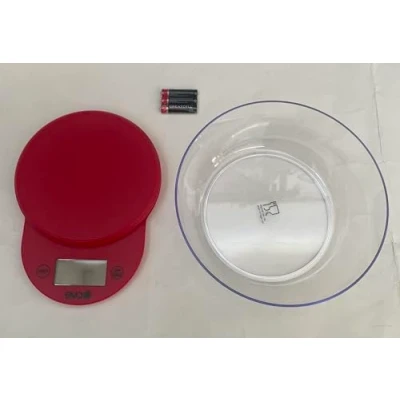 Immagine di BILANCIA DIGITALE DA CUCINA (3 PILE E UNA CIOTOLA INCLUSI) Alta Precisione, LCD Display, Azzeramento Spegnimento AUTOMATICI, Pesa fino a 5KG