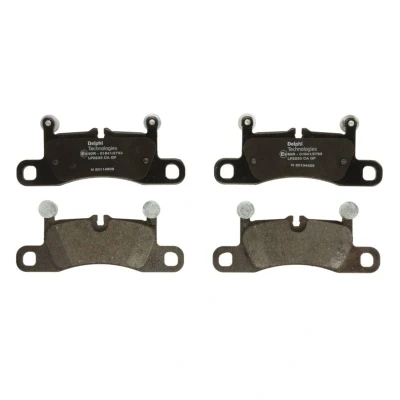 Immagine di DELPHI LP2233 Kit pastiglie freno Predisposto per contatto segnalazione usura con lamierino anticigolío senza accessori PORSCHE: Cayenne