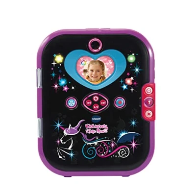 Immagine di VTech Kidisecrets Selfie Music 2.0 Diario per bambini con 2 telecamere, lettore MP3, riconoscimento facciale, effetti luminosi e molto altro ancora, dai 6 ai 12 anni