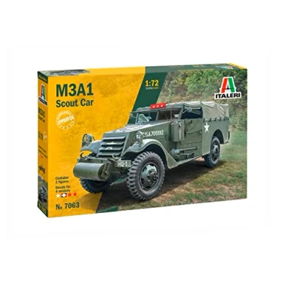 Immagine di Italeri 7063 M3A1 Scout Car, Scala 1:72, Model Kit/Modello in Plastica da Montare, IT7063