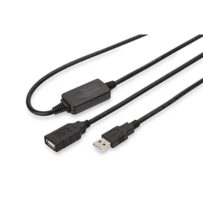 Immagine di Digitus Cavo USB 2.0 Spina A, Presa A 10.00 m Nero DA 73100 1