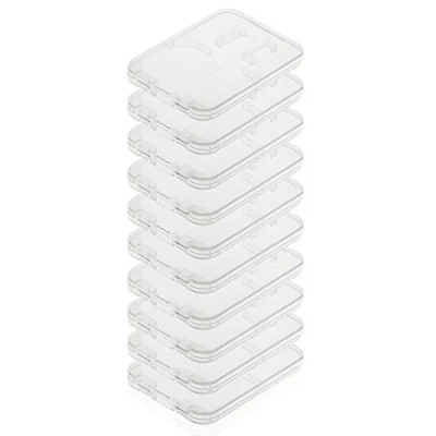 Immagine di Poppstar Custodia per Schede di Memoria SD/MMC/MicroSD, 10 pezzi, trasparente