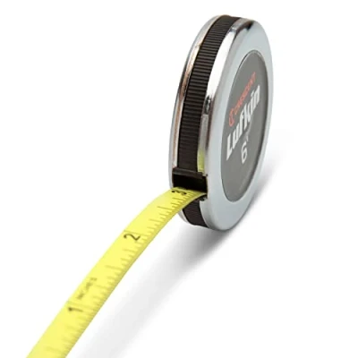 Immagine di Lufkin W606PD Metro a Nastro Tascabile Diametro Esecutivo, 6&#039; x 1/4&quot; per Misurare Diametri in Pollici, con Alloggiamento Cromato