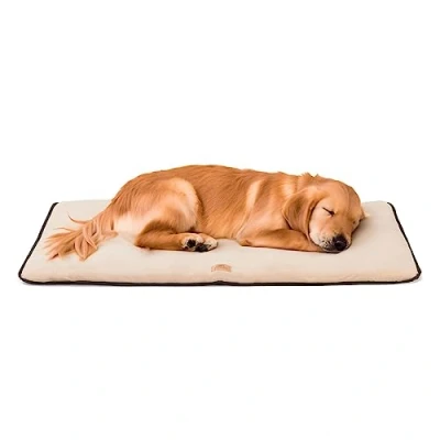 Immagine di Ferplast Cuccia Cane Cuscino Taglia Grande Double Face Tessuto Antigraffio ed Impermeabile, Caldo Micropile Materassino Lavabile in Lavatrice a 30 98 x 65 3,5 cm.Marrone