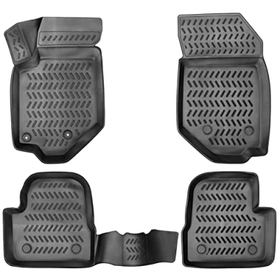 Immagine di Elmasline Set di tappetini in gomma design 3D per Peugeot 2008 (II) prodotta dal 2019, con bordo extra alto da 5 cm