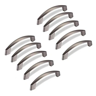 Immagine di 10 x SO TECH® Maniglia per Mobile THEA Finitura in Acciaio Inox Opcao Distanza Fori 96 mm ad Arco Cucina
