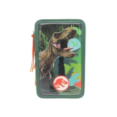 Immagine di CyP Brands Jurassic World, Astuccio, Astuccio a 3 piani, Materiale scolastico, Multicolore, Prodotto ufficiale