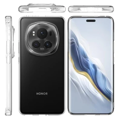 Immagine di Rojeuinn Cover per Honor Magic 6 Pro custodie,Ultra Sottile Antiurto Anti Graffio TPU Flessibile Case Trasparente