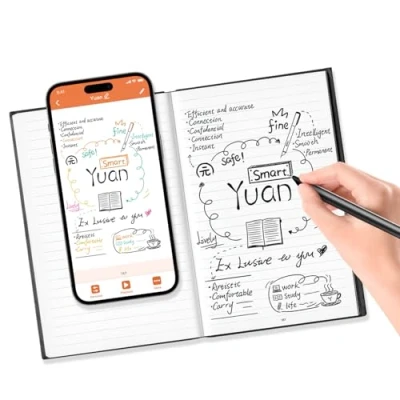 Immagine di Yuan Smart Pen+ Notebook, Writing Set, Taccuino Smart, Digitale Intelligente con l&#039;APP può aggiungere etichette e condividere