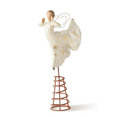Immagine di Salice Tree Song of Joy Topper, figura scolpita dipinta a mano
