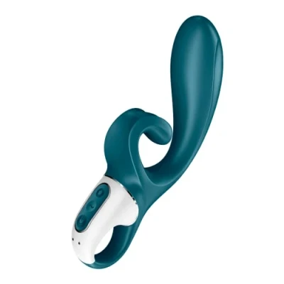 Immagine di Vibratore Rabbit Connesso Satisfyer Hug Me Blu