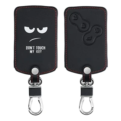Immagine di kwmobile Custodia Compatibile con Renault 4 tasti (solo Keyless Go) Cover Chiavi Auto Protezione Copri Telecomando Chiave Copertura Don&#039;t touch my Key