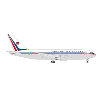 Immagine di Herpa modello di aereo Boeing 767 200 &quot;China Airlines B 1836, fedele alla scala originale 1:500 miniatura per diorami, modellismo, pezzo da collezione, decorazione, senza supporto, in metallo