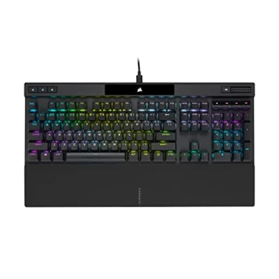 Immagine di Corsair Tastiera meccanica da gioco K70 RGB PRO,Interruttori a chiave Cherry MX Blue,Hyper Polling 8.000Hz,Tasti doppio scatto PBT durevoli,Cavo USB Type C staccabile,Nero