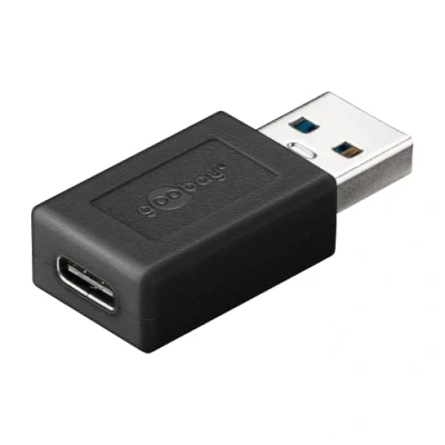 Immagine di Goobay 45400 Adattatore da USB 3.0 SuperSpeed a C, Nero