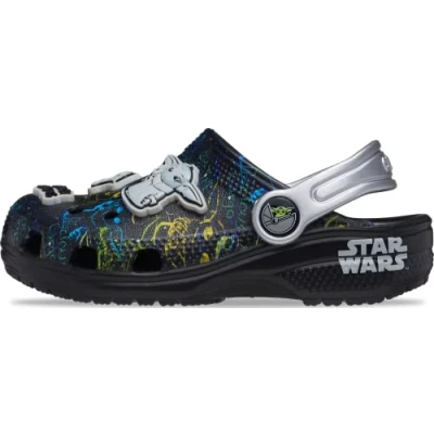 Immagine di Crocs Classic Grogu Clog T, Zoccoli Unisex Bambini E Ragazzi, Nero, 22/23 EU