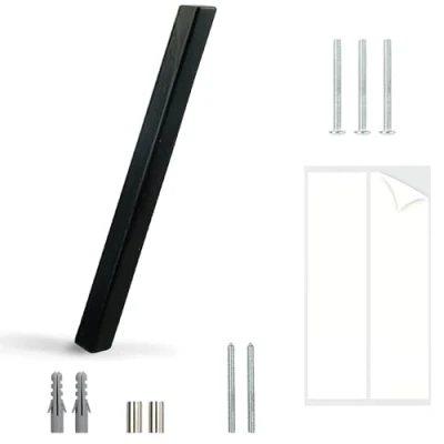 Immagine di HASWARE Targa Con Numero Civico Galleggiante: 5 Pollici (12cm) Moderna Segnaletica Per Porte, Perfetta I Numeri Dell&#039;Indirizzo Di Casa (Slash, Nero)