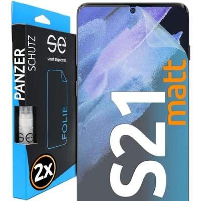 Immagine di smart engineered 3D Pellicola opaca di protezione dello schermo per Samsung Galaxy S21 antiriflesso [2 pezzi Opaco, Case friendly, Protettiva TPU