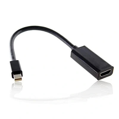 Immagine di YUNCABLE Nero colore porta Thunderbolt per femmina cavo adattatore HDMI con Audio Video Apple MacBook 2011 2012 2013