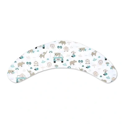 Immagine di Federa per Cuscino allattamento e gravidanza 140cm Guanciale laterale corpo dormire sul fianco Supporto perfetto il riposo relax Ideale maternità futuro mamme Forma a C Oeko Tex