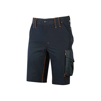 Immagine di U Power Mercury, Pantaloncini Cargo Estivi da Uomo, Mezzi Pantaloni Slim_Fit, Grandi Tasche Multiple, Tessuto Elasticizzato (DEEP BLUEE S)
