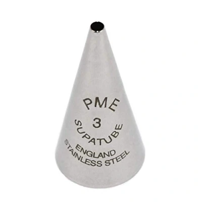 Immagine di PME ST3 Bocchetta Decorativa Professionale, Acciaio Inossidabile, Argento, 1.72 x 3.5 cm