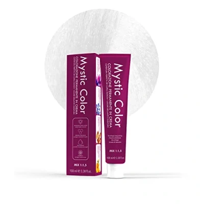 Immagine di Mystic Color Colore Superschiarente Biondo Platino 11 Tinta per Capelli Colorazione Professionale in Crema a Lunga Durata Con Cheratina Idrolizzata, Olio di Argan e Calendula 100 ml